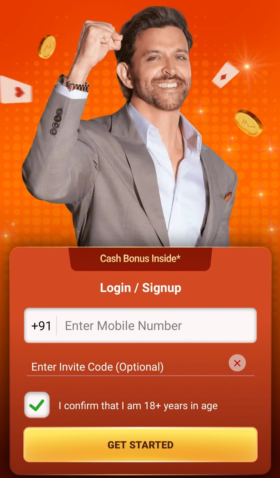 Login signup coupon 